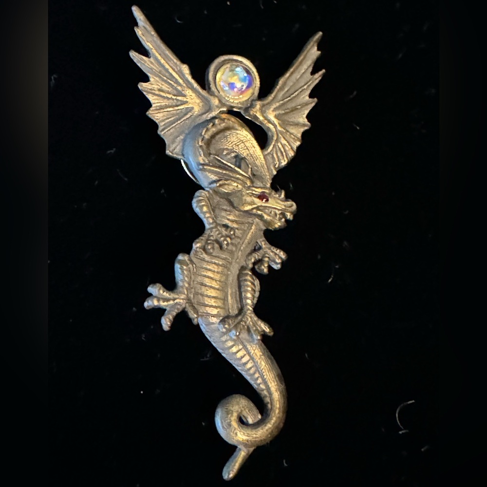 Vintage Signed “JJ” Jonette Dragon Stick Pin